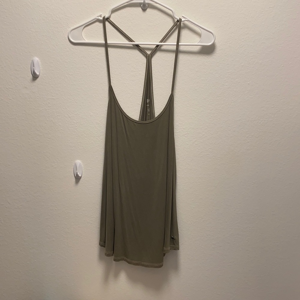 Olive American eagle soft and sexy racer back tank
